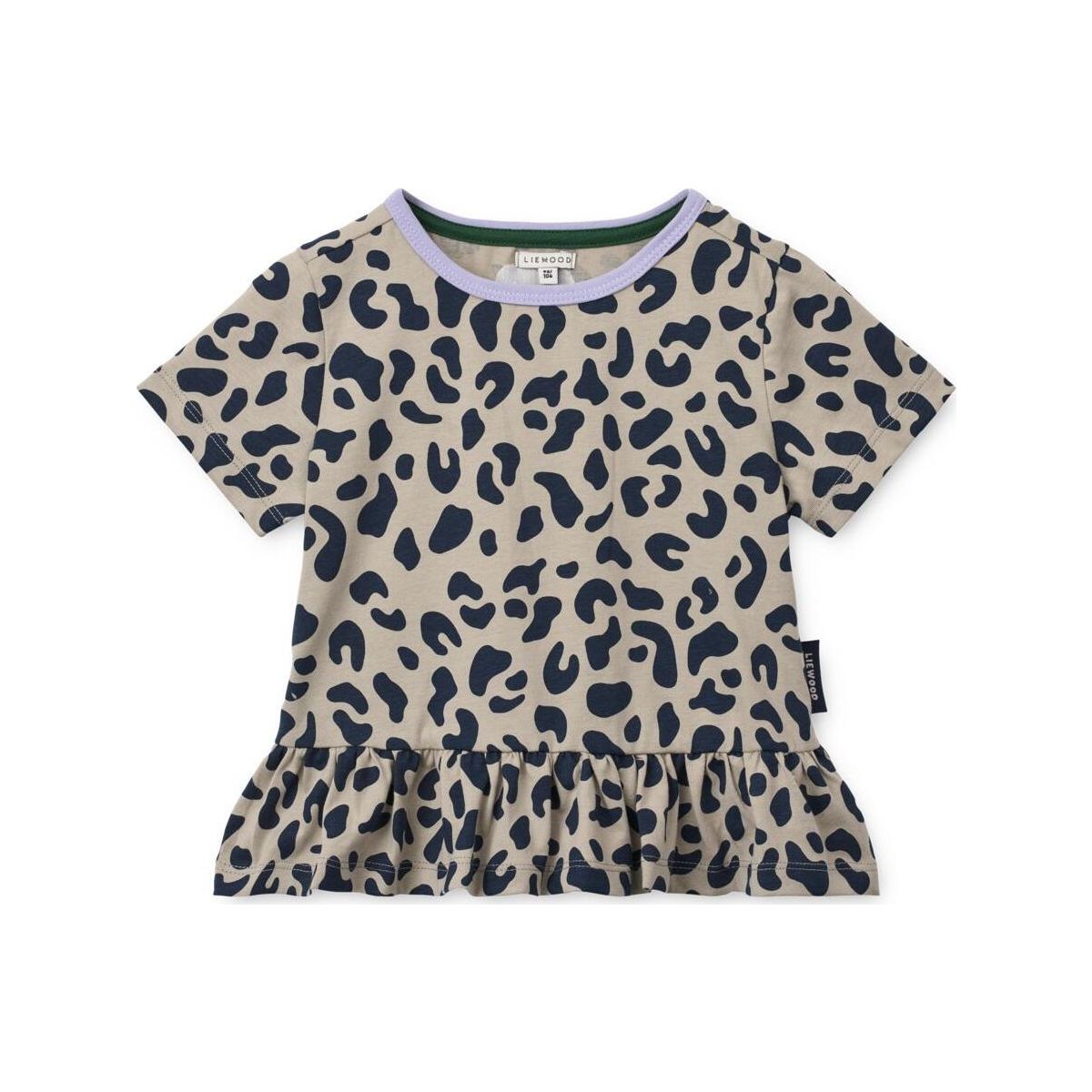 Liewood Kya SS T-shirt leo / mist (2814) 110/116 LW20898-2814-110/116-CU