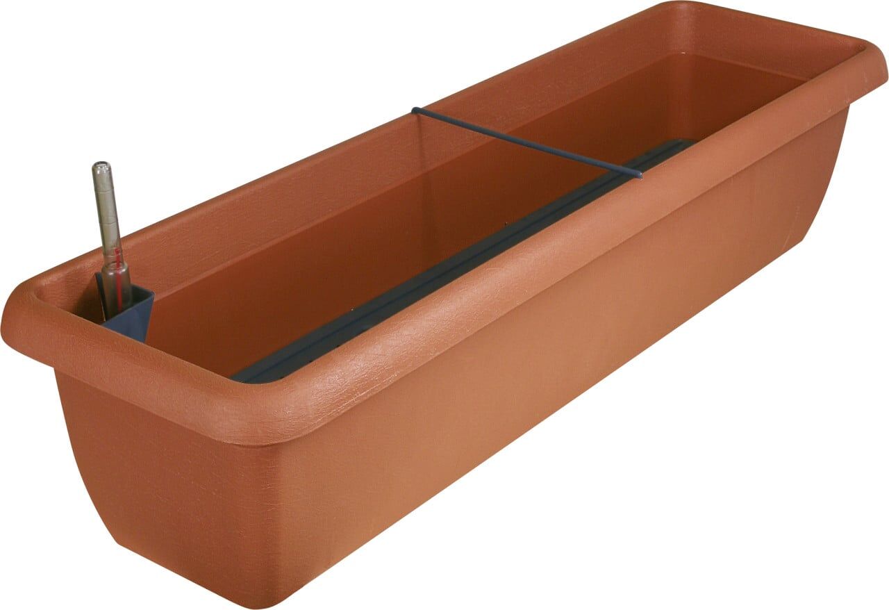 Geli Bewässerungsblumenkasten Aqua Andalucia 80 cm terracotta