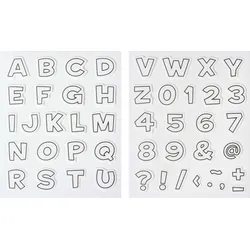 HEYDA Motivstempel-Set - Buchstaben & Zahlen