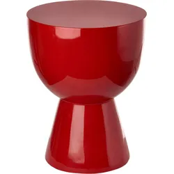 Tip Tap Hocker oder Beistelltisch, rot