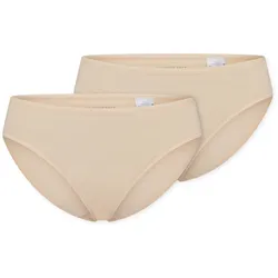 2 Schiesser Tai-Slips - Damen - Gr. 36 - braun