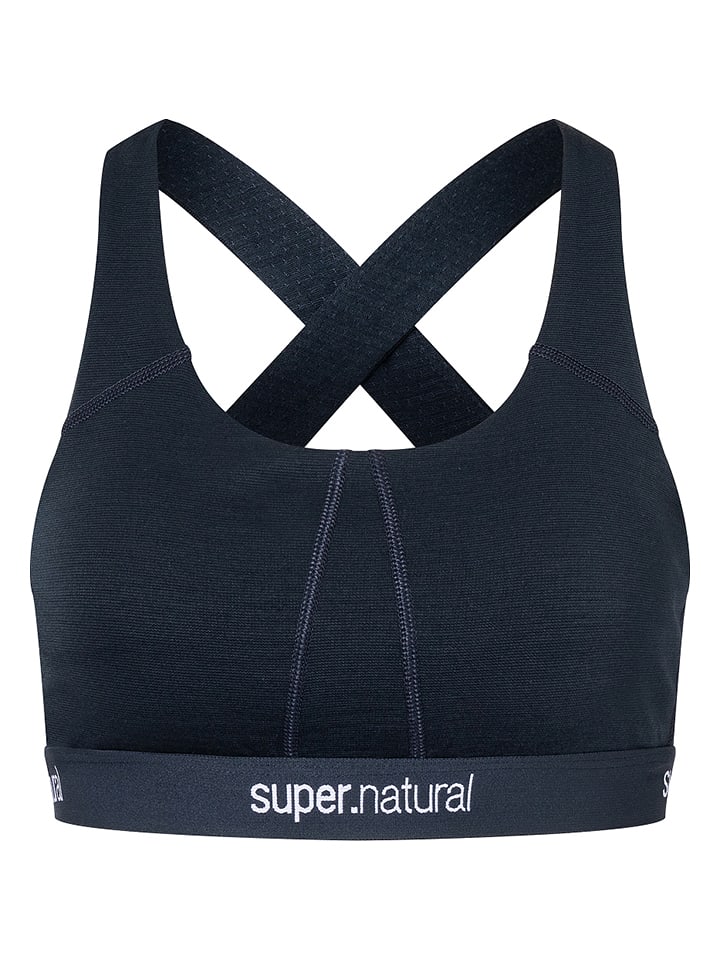 super.natural Sport-BH "Feel Good" in Dunkelblau - Medium - M