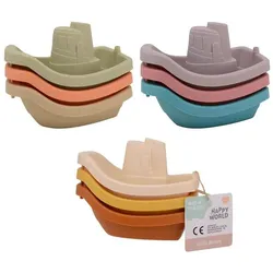 Johntoy Happy World Bio Badeboote, 3 Stk.