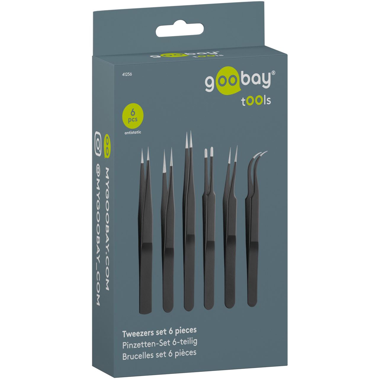 goobay Pinzetten-Set 6-teilig, 1 Set