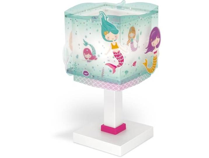 Dalber Kinder Tischlampe Nachttischlampe Nachtlicht Mermaids Meerjungfrauen, 63441N, G4-4W LED - Glühbirne enthalten, Türkis