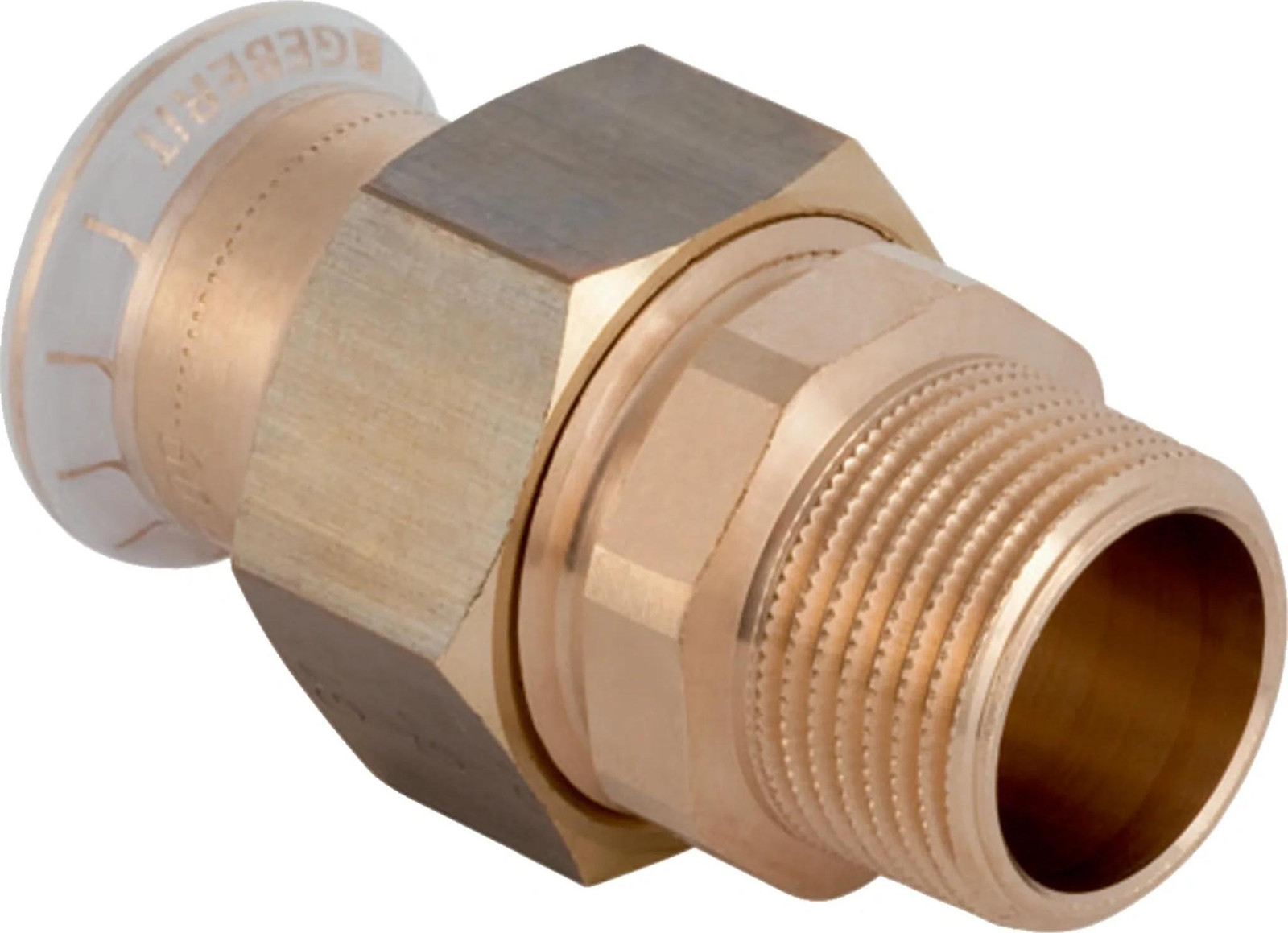Geberit GE Mapress koperen overgangsstuk, diameter 22 mm, aansluiting R3/4