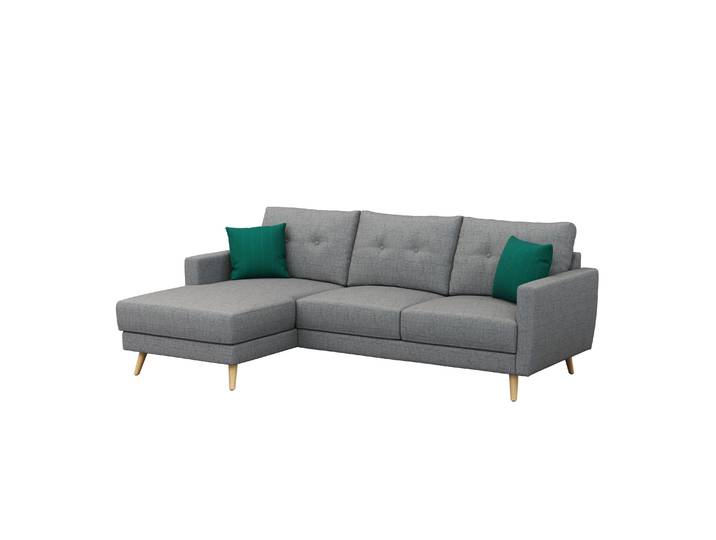 Ecksofa MANDY links grau