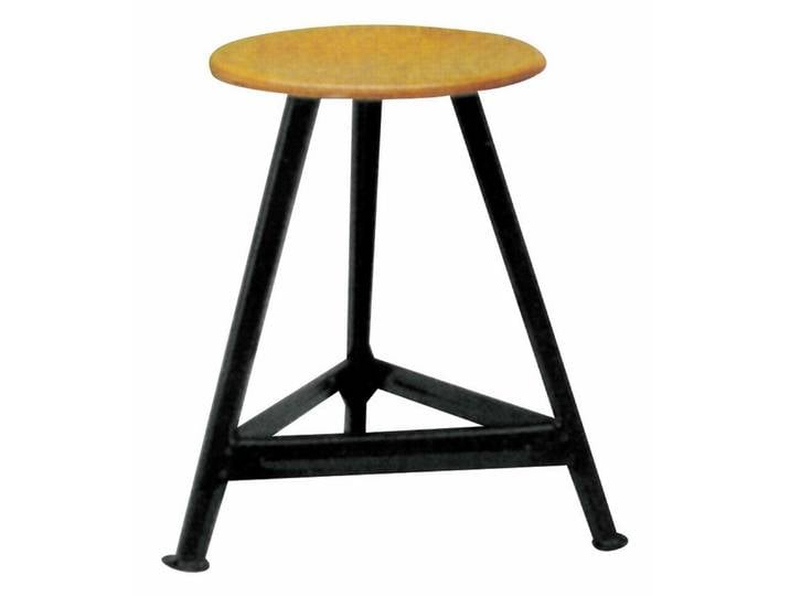 Hocker, Bandstahl 3 Beine H600 mm