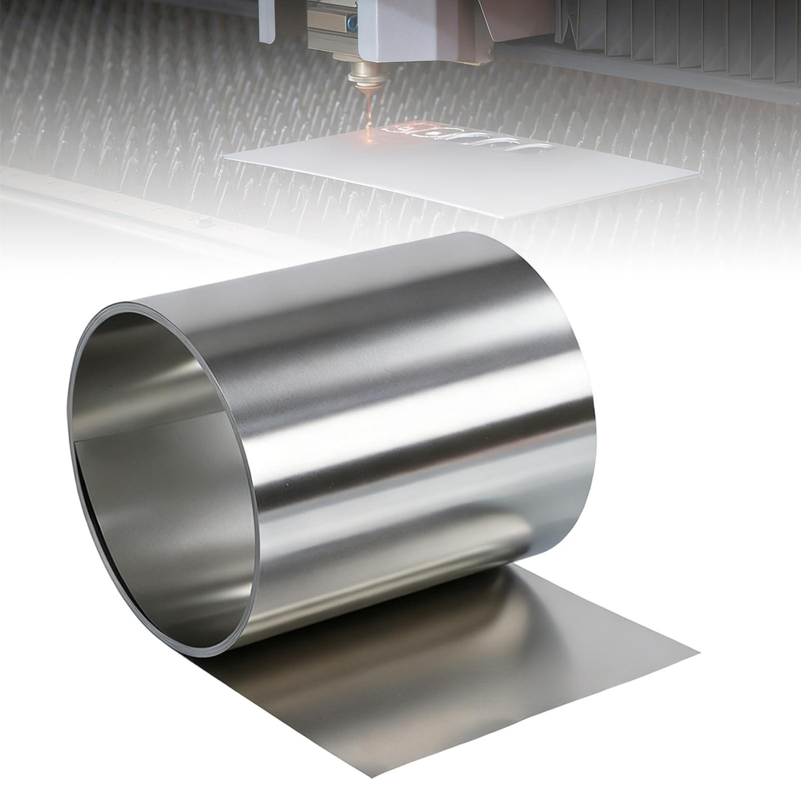 304 RVS Plaat voor Lassen en DIY Klussen, 0,1 x 200 x 1000 mm