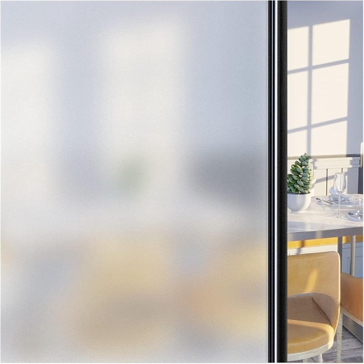 Raamfolie Privacy Matglas Sticker Mat - 45 x 200 cm