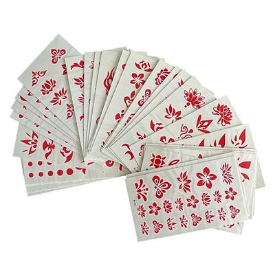 30 pcs Temporäre Tattoos Wasserdicht / Wegwerfbar Gesicht / Korpus / Hände Wassertransfer-Aufkleber Tätowierungsaufkleber
