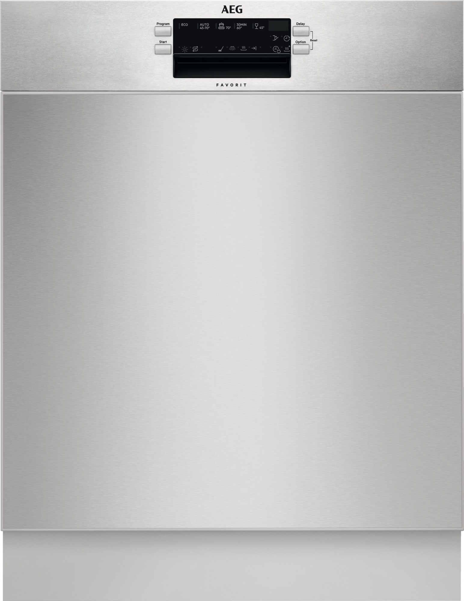 AEG FUS5360CZM, Unterbau, Standardgröße (60 cm), Edelstahl, Edelstahl, kalt, Heiß, Zusammenklappbar