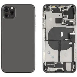Kaputt.de iPhone 11 Pro Max Gehäuse mit Backcover Spacegrau (Apple iPhone 11 Pro Max), Mobilgerät Ersatzteile, Schwarz, Grau