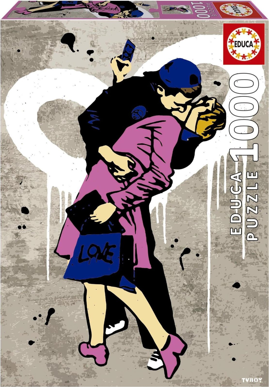 Educa Puzzel Le Baiser TV Boy - 1000 stukjes - 68 x 48 cm