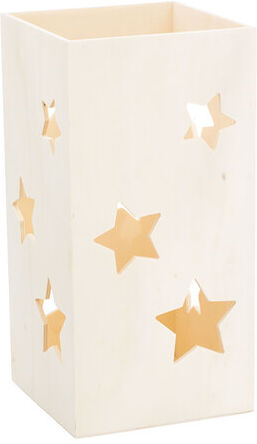 Holz-Kiste "Sterne", 30 x 15 x 15 cm