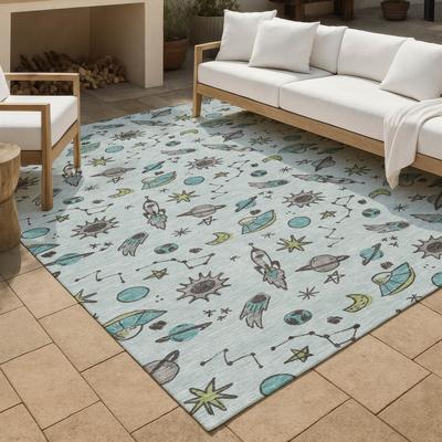 Addison Rugs Machine Washable Indoor/ Outdoor Spaceship Chantille Rug
