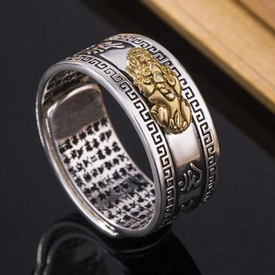 Feng Shui Ring Adjustable Wealth Ring With Buddhist Mantra Feng Shui Ring Adjustable Wealth Ring With Buddhist Mantra