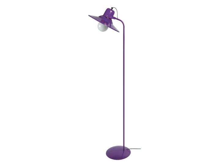 Lampadaire liseuse métal violet abat-jour violet