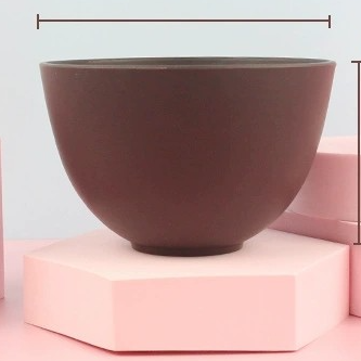 Combo Retail Shop Medium Silicone Mask Bowl, Mixing Bowl, Soft Film Bowl, Beauty Tool, Mask Tool For Facial Treatments black Coffee