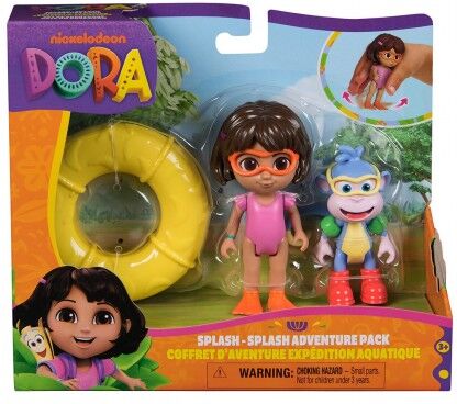 Spin Master Dora the Explorer Splash-Splash Adventure Pack with Dora ; Boots - Imaginary Water Play for Kids - 3 Years and Up - Yellow - 17.8 x 15.2 x 5.7 cm
