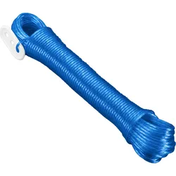 Metaltex Wäscheleine mit Spanner 20 m farblich sortiert in grün, blau oder rot