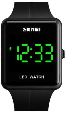 Everyday Crate SKMEI 1541 LED Digital Watch Waterproof Couple Watch With Silicone Strap black