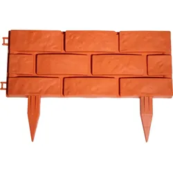 POWERTEC GARDEN 10 teiliges Gartenzaun-Set aus PP, ca. 44,5 x 28,5 cm