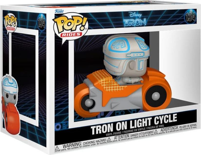 Funko POP! Rides Deluxe Vinyl Figuur Tron (1982) met motor, 9 cm