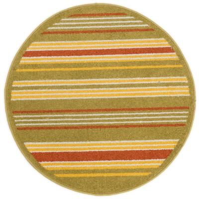 Alexander Home Palm Striped Rug