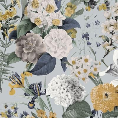 Graham & Brown Glasshouse Flora Sky Wallpaper