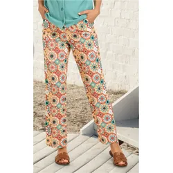 Viskose-Hose in Druck rost in Größe 48 von DW-Shop, Rost, 48
