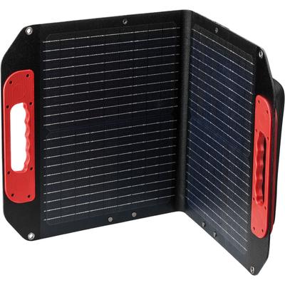Solar Powerbank EINHELL "Solar panel 40W", schwarz (rot, schwarz), B:410mm H:73mm T:390mm, Akkumulatoren