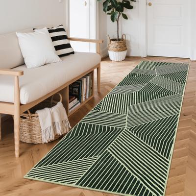 Garvee Modern Washable Geometric Chevron Area Rug