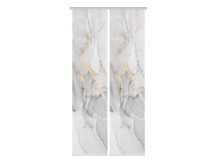 Panneau japonais Marmosa II 60 x 260cm Gris/Gris Lot de