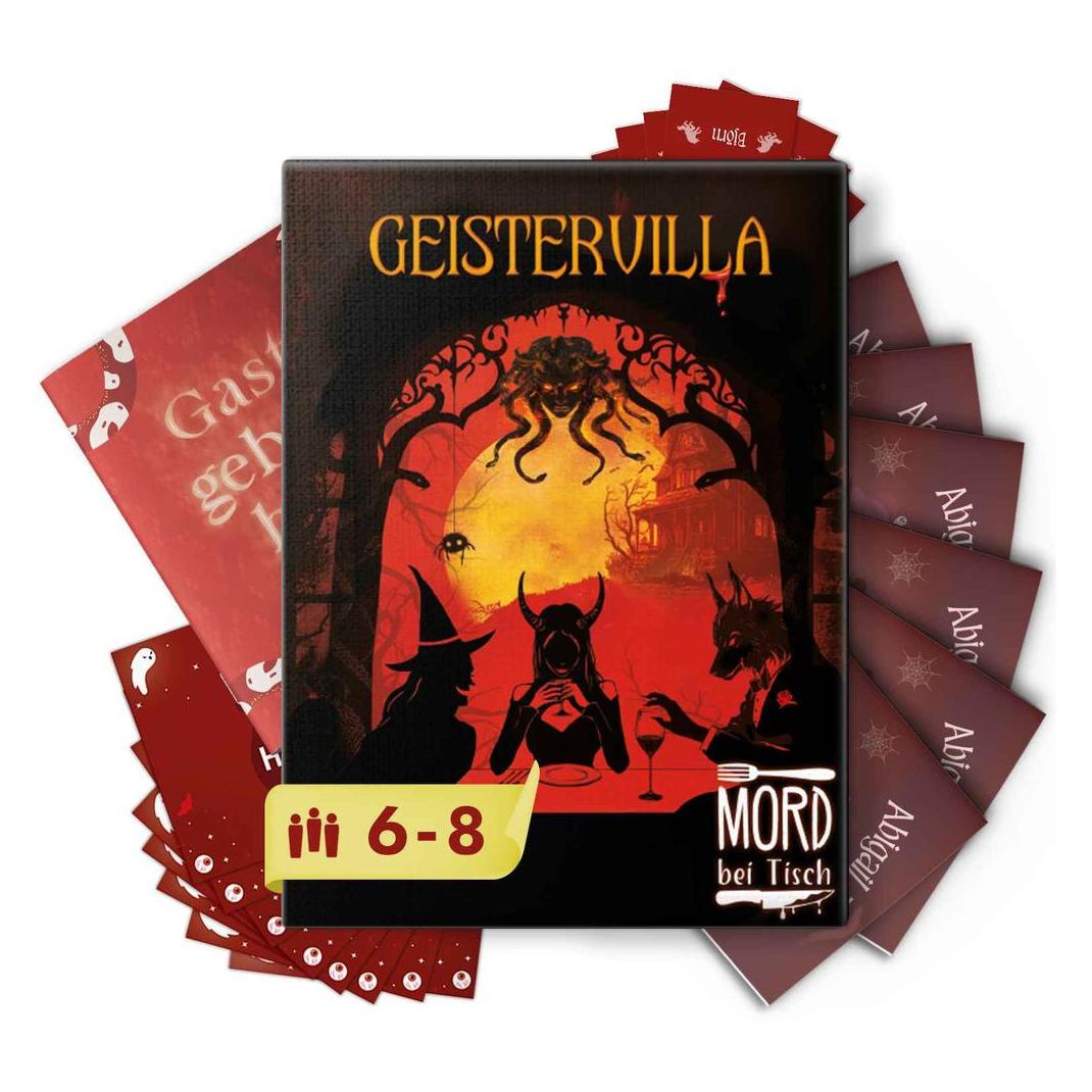 Mord bei Tisch : Krimidinner Geistervilla (Deutsch, 6 - 8 Spieler) (MBT00016)