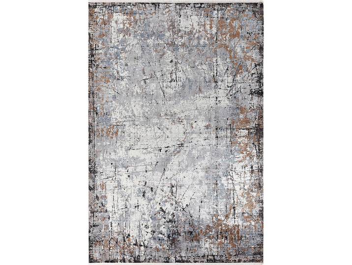 Dieter Knoll Webteppich, Grau, Mehrfarbig, Textil, Abstraktes, rechteckig, 200x290 cm, Oeko-Tex® Standard 100, für Fussbodenheizung geeignet, leicht zusammenrollbar, Teppiche & Böden, Teppich, Webteppich