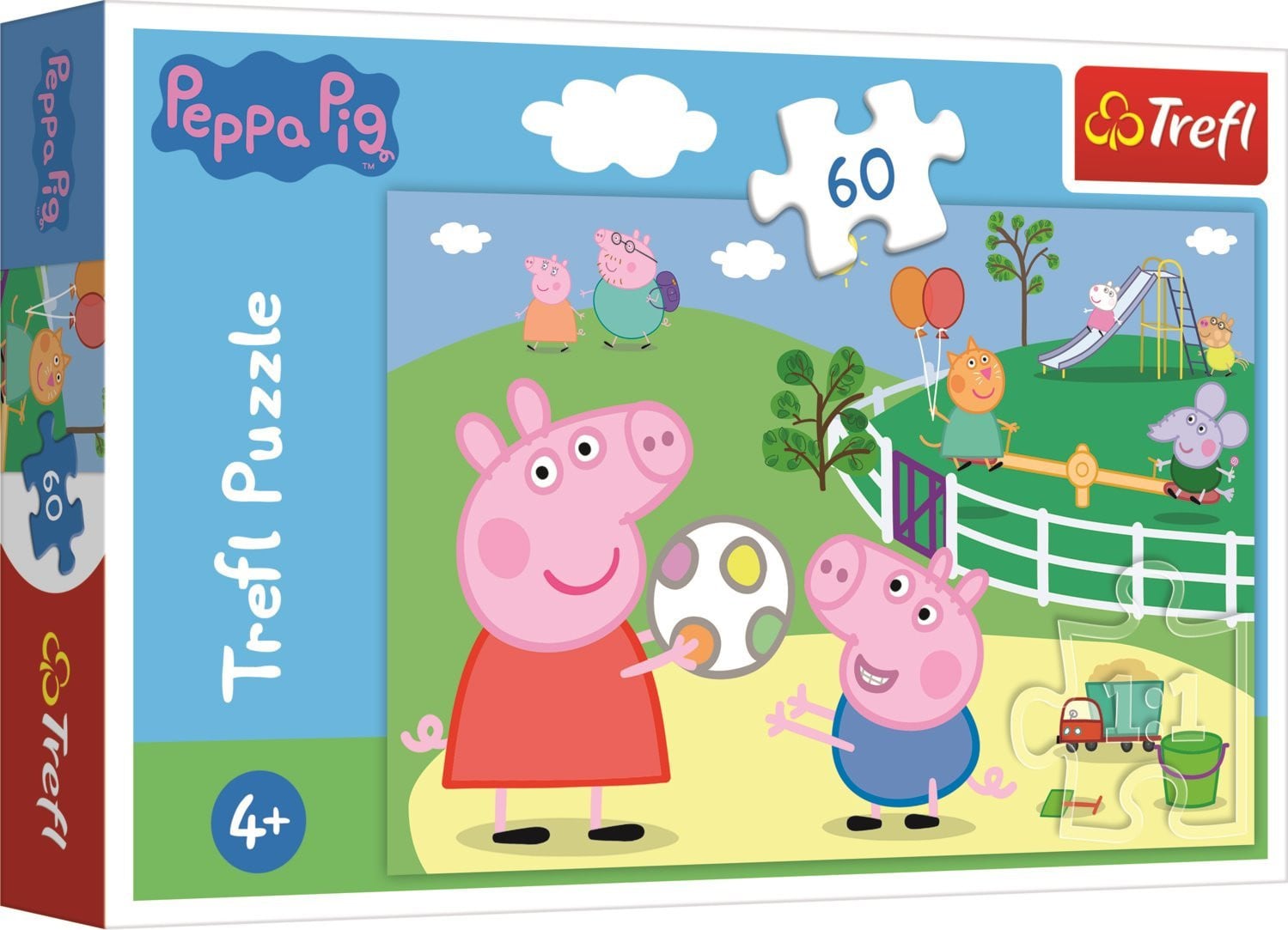 Trefl Peppa Pig Plezier met Vrienden Puzzel 60 stuks voor kinderen vanaf 4 jaar