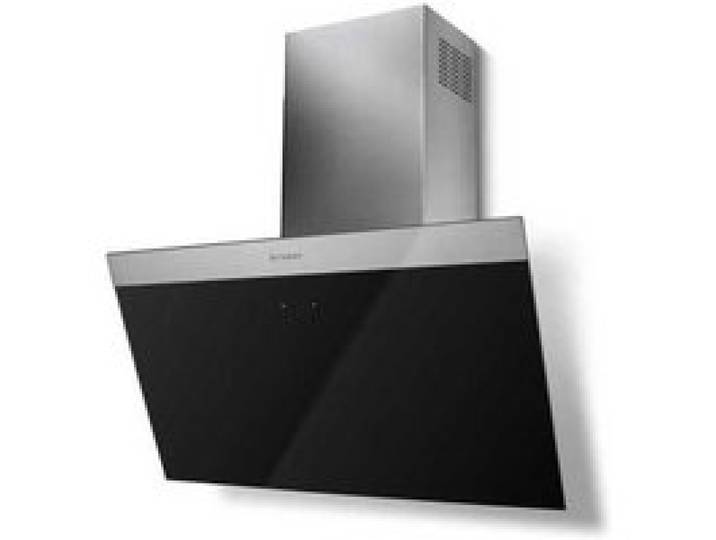 Hotte décorative murale - FABER - DAISY 800 - Inox/verre noir - Classe A - 580 m³/h