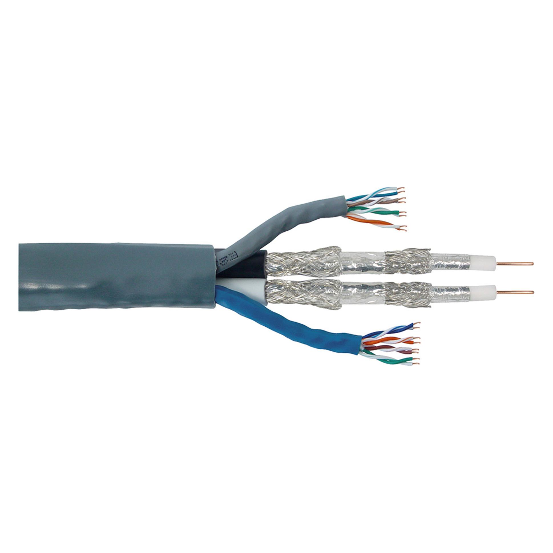 Transmedia Heimnetzwerk-Kabel (U/UTP, CAT5e, 100 m) (TKA 16-100 R)