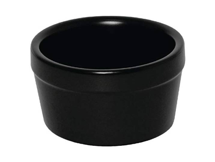 6X Olympia Mediterrane Ramekins Zwart 77X45mm Steengoed Schotels Bakvormen