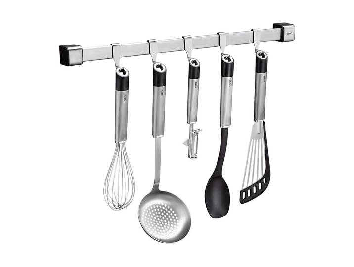 Kochbesteckhalter GEFU GEFU Küchenutensilienhalter Smartline, 50 cm , silber, B:3,5cm H:3,6cm T:50,4cm, Küchenhelfer-Sets, Kochbesteckhalter