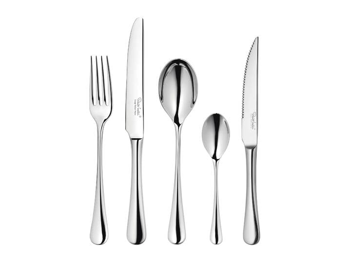 Robert Welch Couverts effet miroir Radford 24 pièces + 6 couteaux à barbecue