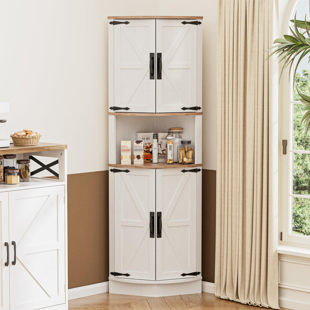 Brambly Cottage Sideboard White 165cm H X 56cm W X 41.5cm D