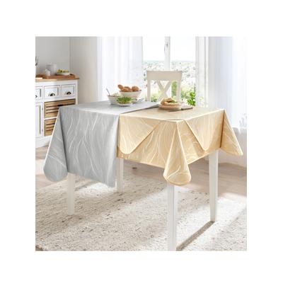 Tischdecke Gr. 1, gelb (ocker), B:80cm L:80cm, Tischdecken, Tischdecke