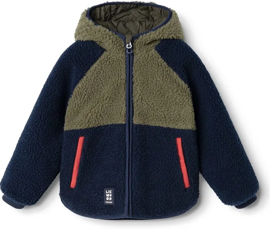 Liewood Veste Réversible Façon Sherpa Jackson Fibres Recyclées Vert kaki 12 mois