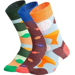 DILLY SOCKS Socken Fall Wonders (3er Box), Größe 41/46 in Bunt Bunt