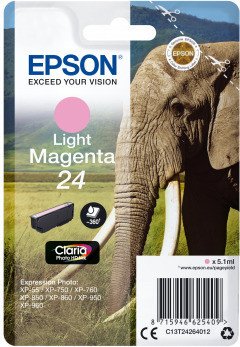 Epson Original Druckerpatrone 24 / T2426 Light Magenta C13T24264012