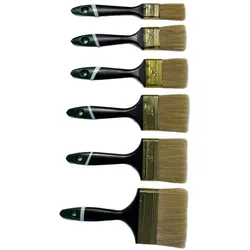 Vago-Tools Malerpinsel Pinsel 18 tlg Set Flachpinsel 25/38/50/63/75/100 mm je 3
