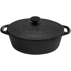 Kinghoff Cast iron frying pan 33cm 6,2L KH-1111, Pfanne + Kochtopf, Grau