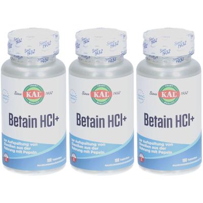 Betain Hcl+250 mg KAL Tabletten 3x 3x100 St